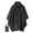 Black, variant on Unisex Rain Poncho Fashion Polka Dot Hooded Waterproof Raincoat Lightweight Hiking Packable Rain Jacket