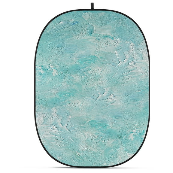 Glow CBA-PA0006 5x6.5' Fabric Collapsible Backdrop, Abstract Painting