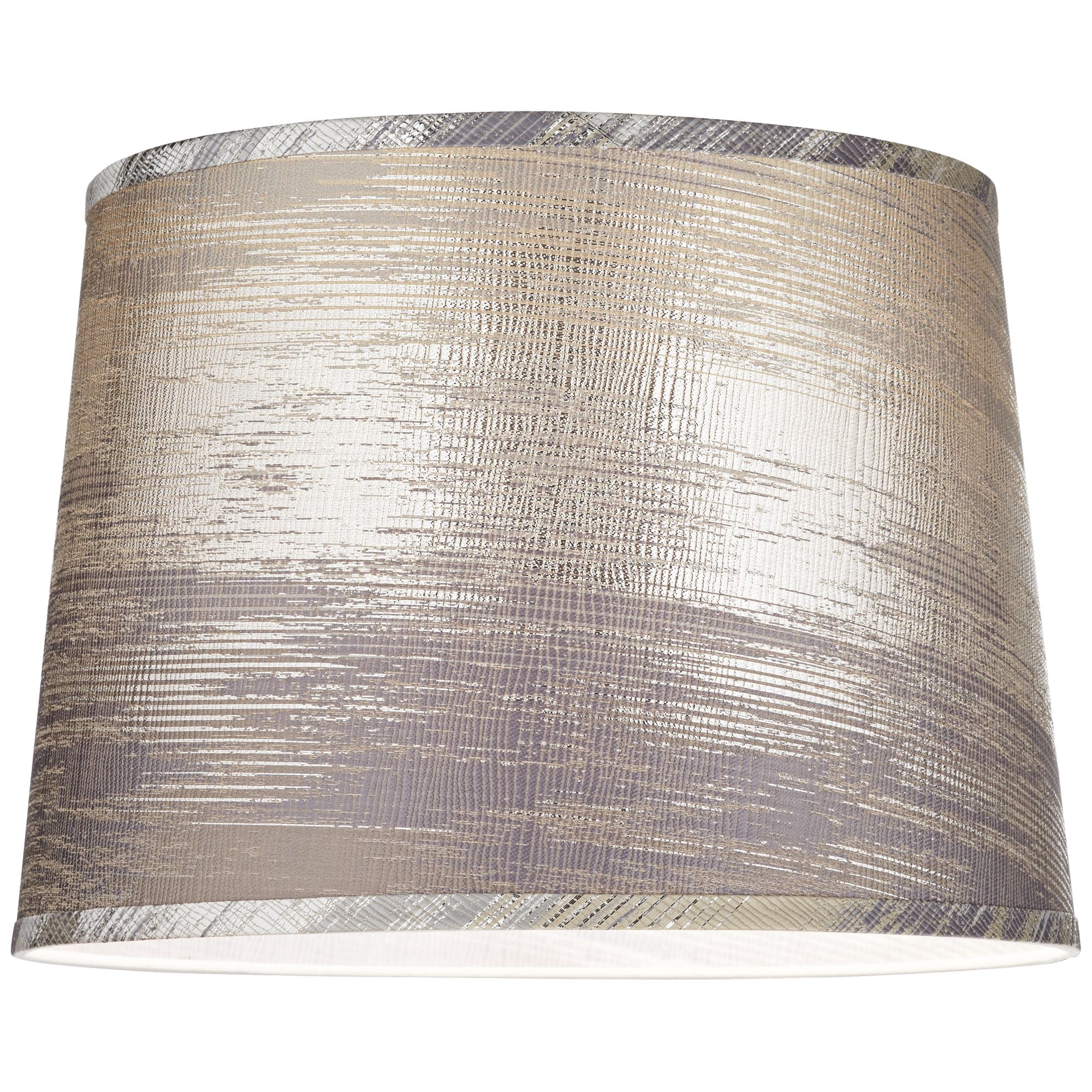 Springcrest 13" Top x 15" Bottom x 11" High x 11" Slant Print Lamp Shade Replacement Medium Gold Tapered Modern Spider Harp Finial