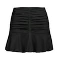 thumbnail image 4 of Idoravan Women's Basic Versatile Skirt Clearance Women Fashion Low Waist Solid Mini Skirt Hip Slim Sexy Short Skirt, 4 of 4