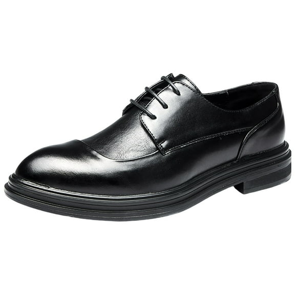 adviicd Men's Dress Shoes Wide Men's Oxfords Formal Dress Shoes (Black,10)