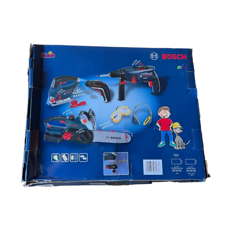 Bosch Klein Large Toy Power Tool Set Safety Accessories Pretend Play Tool  Kids Boy Junior SM8 08134
