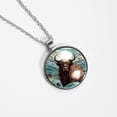 thumbnail image 4 of Yak Glass Circular Pendant Necklace - Women's Jewelry, 4 of 5