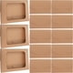 thumbnail image 3 of 50 cajas de papel kraft con ventana transparente para tarjetas de felicitación, sobres, cajas rectangulares de papel kraft marrón para postales, correo, facturas, invitaciones, 3 of 7