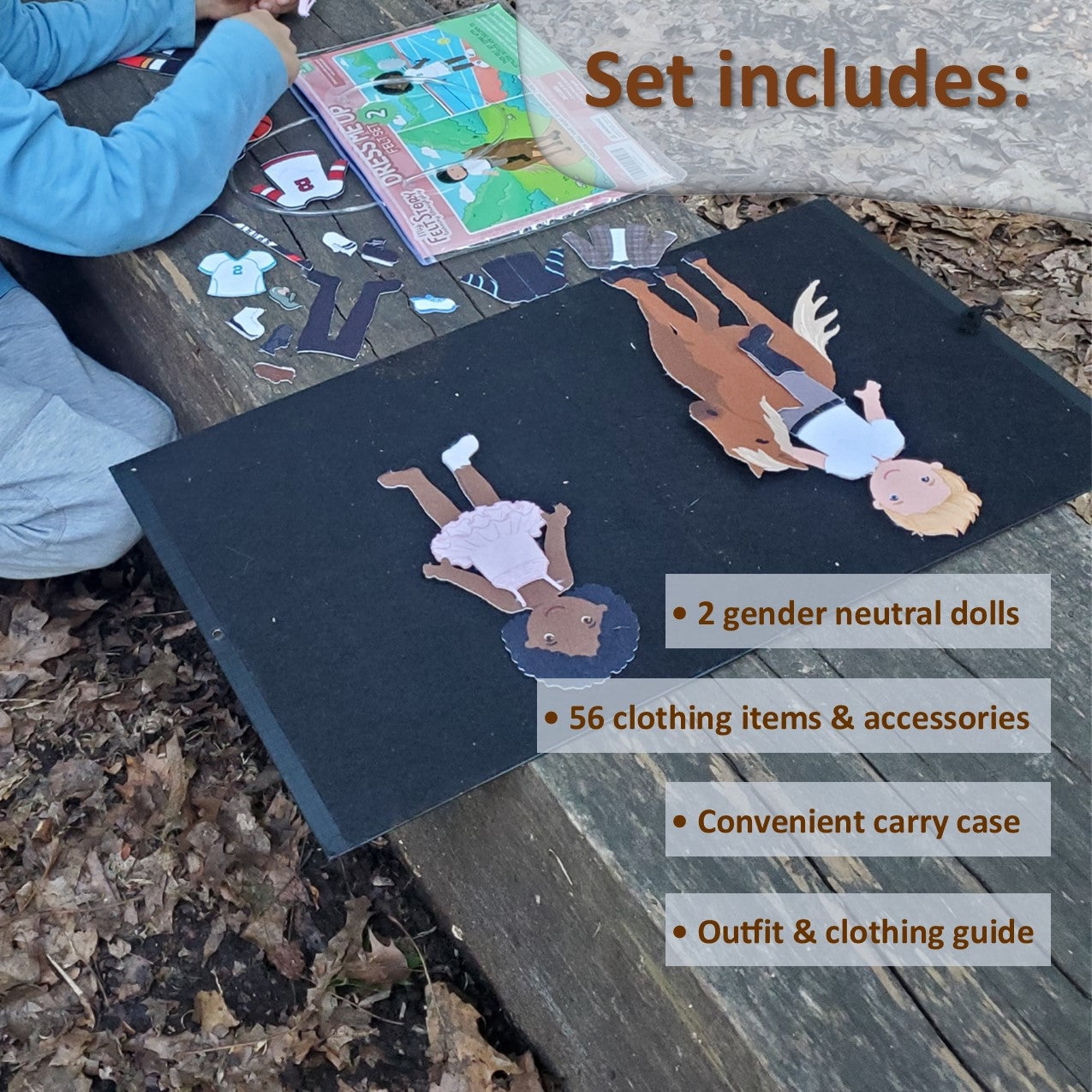 My Felt Story - Dress Me Up for Activities Felt Dolls