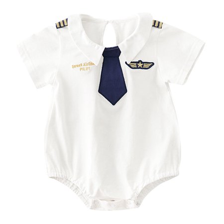 

OUNONA Baby Creative Comfortable Clothes Adorable Bow Tie Jumpsuits Climb Clothes Baby Supply for Kids Boys Girls Infant (Size 66cm)