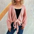 thumbnail image 2 of aidice Cardigans pour Femmes Ceinture Tricotée Ample Confortable Manches Longues Décontracté Automne Cardigans Ouverts, 2 of 5