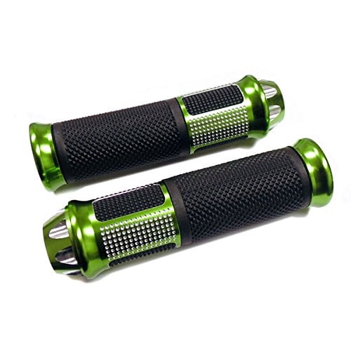 N/A ATTEEN 7/8 Aluminum Rubber Motorcycle Handlebar Grips Gel 22mm Hand Grips for Sports Motorcycle Bike 