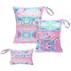 thumbnail image 1 of 2pcs Cloth Diaper Wet Dry Bags Waterproof Reusable with Two Zippered Pockets Travel Beach Pool Daycare Soiled Baby Items Yoga Gym Bag for Swimsuits or Wet Clothes L2933, 1 of 5
