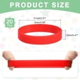 thumbnail image 2 of Uxcell 20 Pcs Bandes Élastiques en Silicone Antidérapantes Rouges, 2 of 6