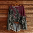 thumbnail image 2 of Felirenzacia Boho Tops for Women Ethnic Graphic Pullover, Baggy Long Sleeve Knit Top, Casual Fall Hippie Tunic, 2 of 3