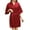 Red, variant on Lovskoo Women's 2024 Satin Robe Valentines Sleepwear for Women Kimono Bathrobe Short Ruffle Belted Robes Bridesmaids Sleepwear Hot Pink