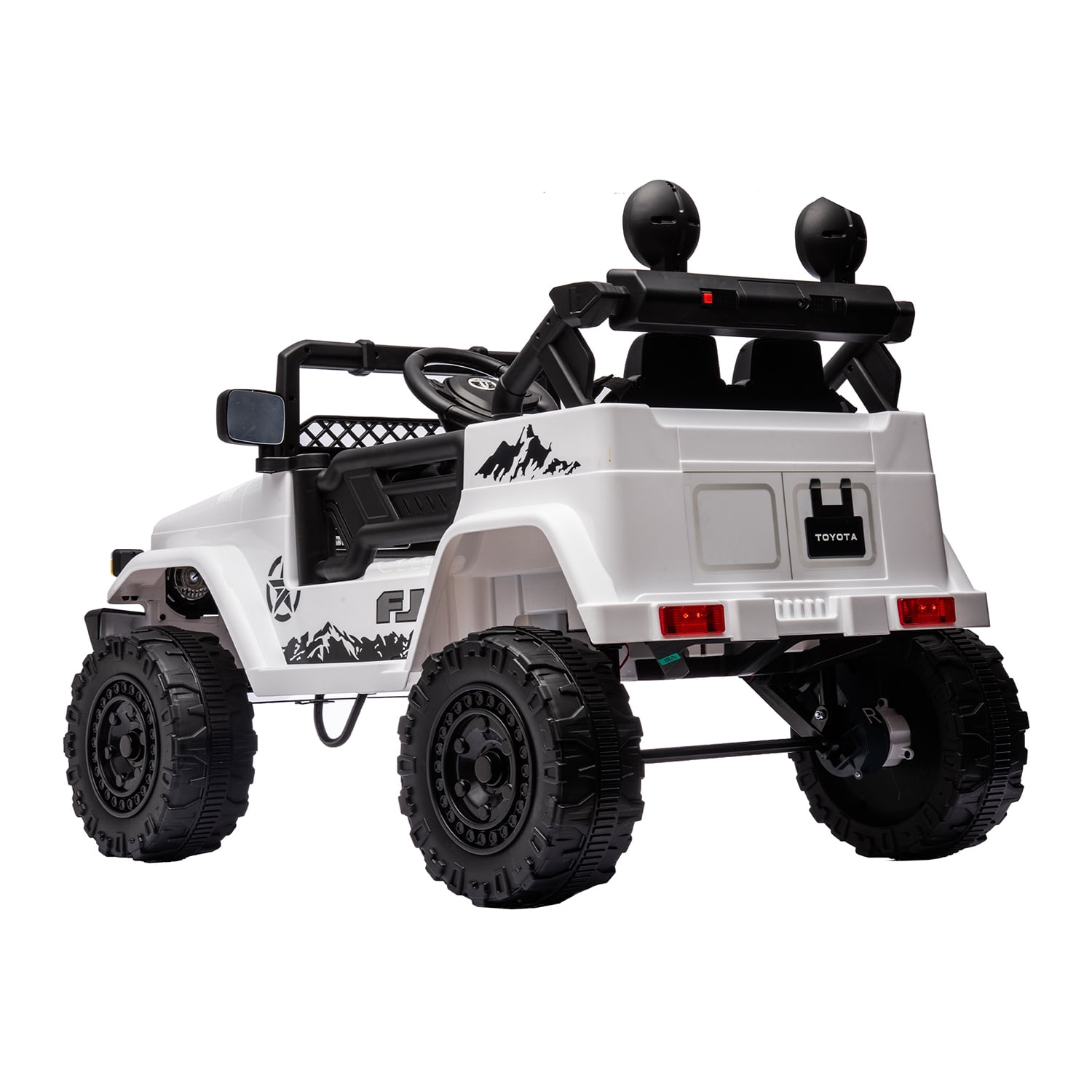 CIPACHO Licensed TOYOTA FJ Cruiser 12V Powered Ride On Car 2.4G with Parents Remote Control, Electric Car for Kids, White CIPACHO Licensed TOYOTA FJ Cruiser 12V Powered Ride On Car 2.4G with Parents Remote Control, Electric Car for Kids, White