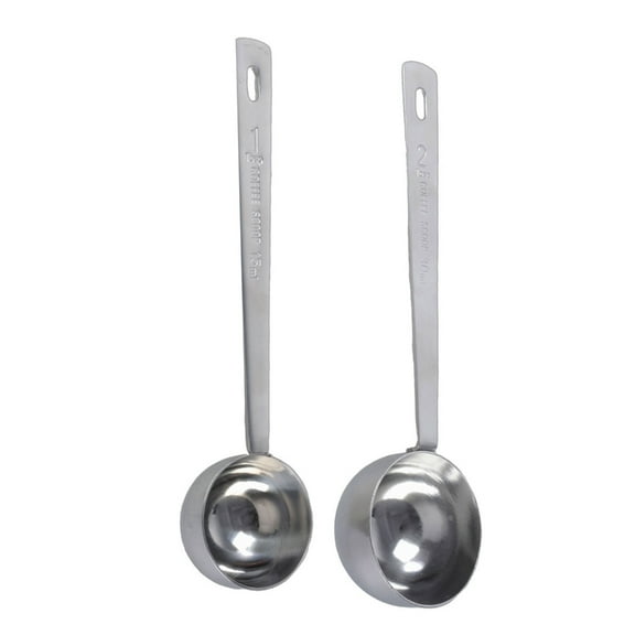2PCS 304Stainless Steel Measuring Tablespoon Measuring Spoon with Long Handle