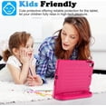 thumbnail image 7 of SUPNICE Kids Case with Screen Protector for iPad 9.7 Inch 2018/2017, Shockproof Convertible Handle Stand Kids Case for iPad 9.7 2017/2018 (iPad 5th and 6th Generation),iPad Air 2, Rose Pink, 7 of 7