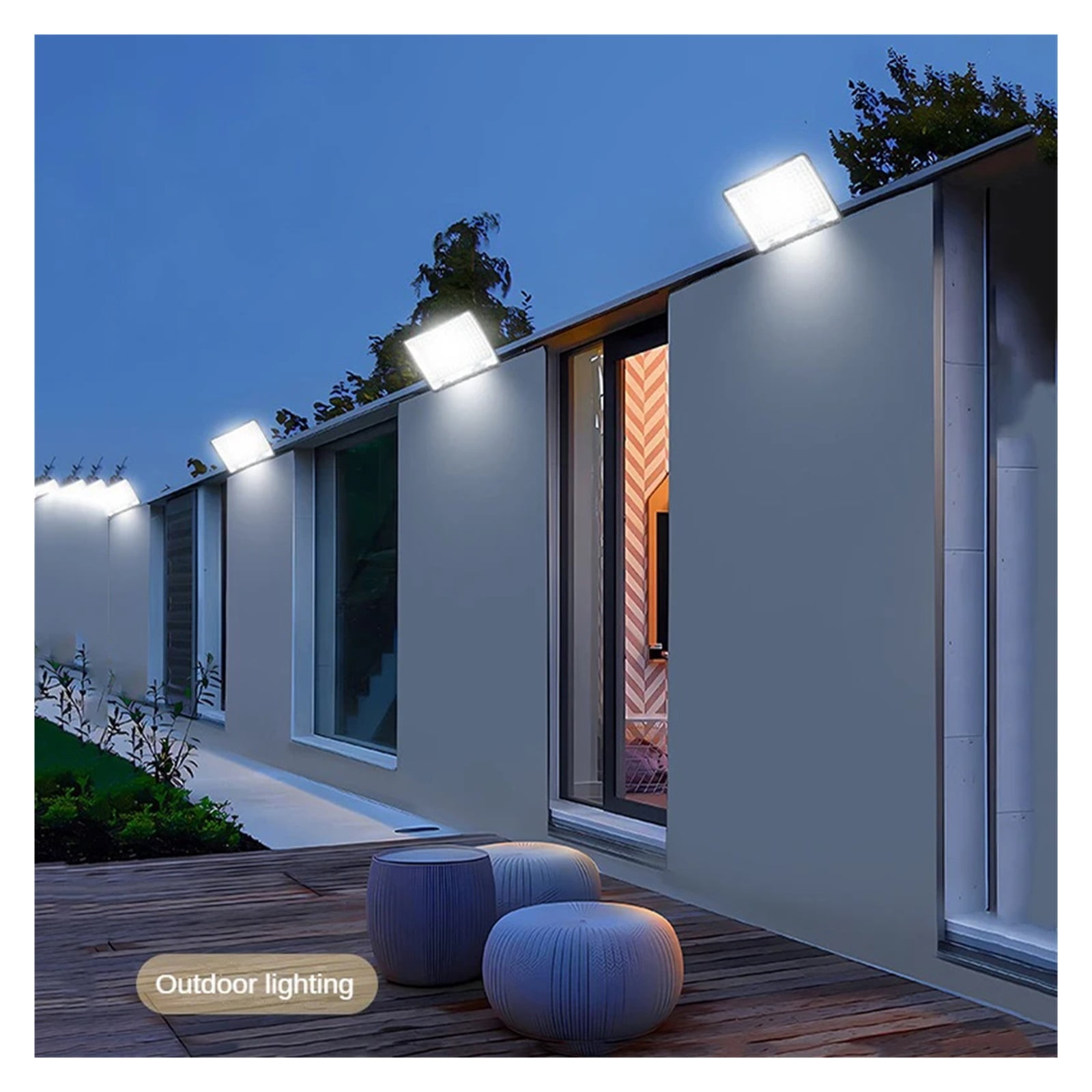 High Brightness LED Flood Light 50W 100W 200W Waterproof IP66 Reflector Floodlight Spotlight Outdoor Wall Street Lamp - Wide Angle Beam