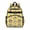 Cat Head and Bowtie Yellow Pattern, variant on Multicolor Cat and Flower White Pattern Cute School Backpack Bag for School with Padded Back and Adjustable Shoulder Straps 15.25"x11.5"x5.25"