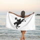 thumbnail image 3 of Toalla de playa de microfibra con diseño de calabaza aterradora y jinete sin cabeza de Falloween, toallas de baño, manta de playa suave para desfiles, natación, yoga, mujeres y hombres, 3 of 4