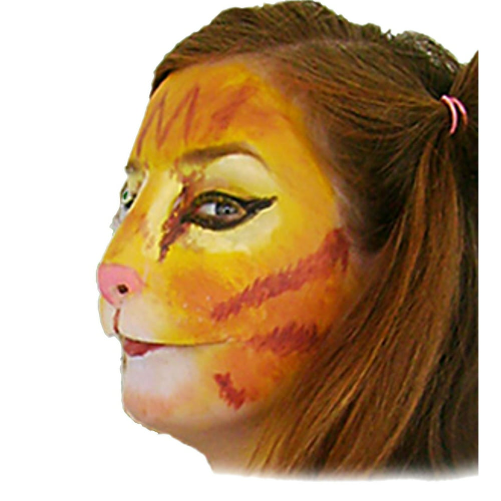 Cat Face Latex Kitty Nose Lion Mask Prosthetic Halloween Costume Mens