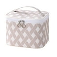 thumbnail image 4 of Bolsa de maquillaje portátil, gran capacidad, diseño exquisito, ideal para viajes, neceser de alta gama, para chicas, almacenamiento premium, estilo elegante, para viajeros. Blahzhy, 4 of 8