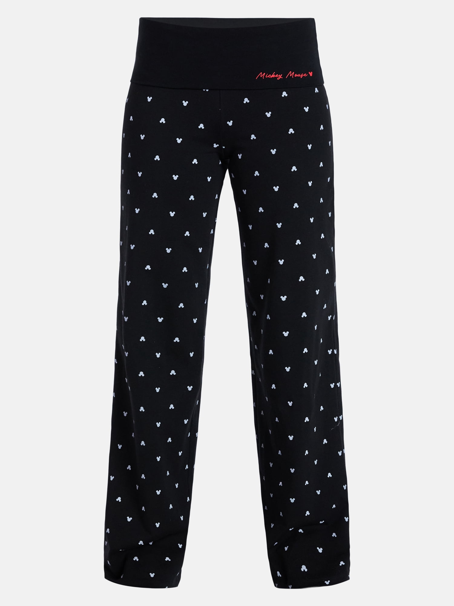 Mickey Mouse Women’s Wide Leg Foldover Pants, Sizes XXS-XXL