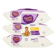 Parent's Choice Soothing Shea Butter Baby Wipes, 240 count (3 packs of 80)