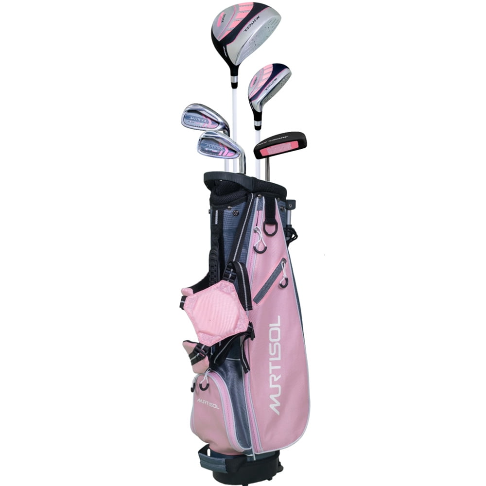 SHINPT Junior Golf Club Set, 5 Piece, Right Hand, Pink, for 1113 YO