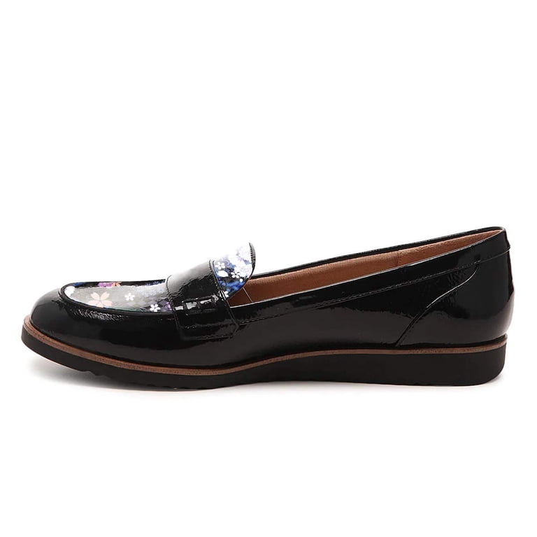 Loafers Women's Flat Dress Shoes Size 12 Ydn Women Comfort Slip On  Round Closed Toe Flats Loafers Round Toe Low Heel Slide Dress Pump Office  Walking Shoes Size 12 Black Blue Floral,
