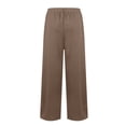 thumbnail image 6 of GZWYHT Wide Leg Pants,Palazzo Pants,Womens Dress Pants Wide Leg Work Business Casual Trousers Flowy High Elastic Waisted Pants With Pockets,Pants for Women,Flare Leggings,Flare Pants,Coffee,M, 6 of 6