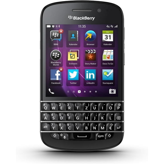 Restored Blackberry Q10 SQN100-1 16GB 4G LTE Unlocked GSM Dual-Core OS 10 Smartphone - Black (Refurbished)