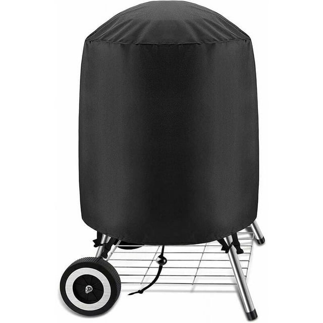 UV Protection Vertical Round Smoker Cover, Waterproof Oxford Material Provides Unmatched Durability, 75 X 70Cm, Fade Resistant For Long-Term Use