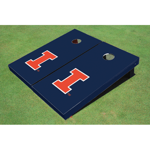 University of Illinois Navy Matching Solid Cornhole Boards