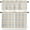 Grey Khaki Color, variant on Light Purple Stripes Kitchen Curtains, Modern Minimalist Horizontal Lines 3-Piece Kitchen Curtain Valance and Tiers Set 24 Inch Length, Rod Pocket Half Window Curtains for Cafe Living Room Bathroom