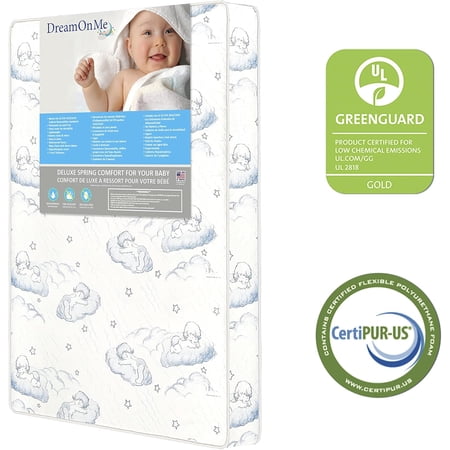 Star-Burst 3″ Spring Coil Portable Crib Mattress