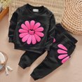 thumbnail image 2 of HCNTES Baby Girl Clothes Winter Girls Clothes Toddler Girl Clothes Outfits Long Sleeve Sweatshirt Tops + Pants Sunflower Clothes Set, 2 of 7