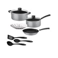 thumbnail image 1 of Batería de Cocina Tramontina Primaware 9 piezas en Aluminio Antiadherente Starflon Max con Vaporera Gris, 1 of 5