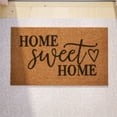 thumbnail image 3 of BizChair 18" x 30" Indoor/Outdoor Natural Coir Doormat with Black Home Sweet Home Message and Non-Slip Backing, 3 of 10