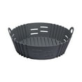 thumbnail image 4 of Air Fryer Silicone Baking Pan Set Non Stick Liners with Opening Holes - Energy Efficient Accessories for Even Crispy Cooking, 4 of 6