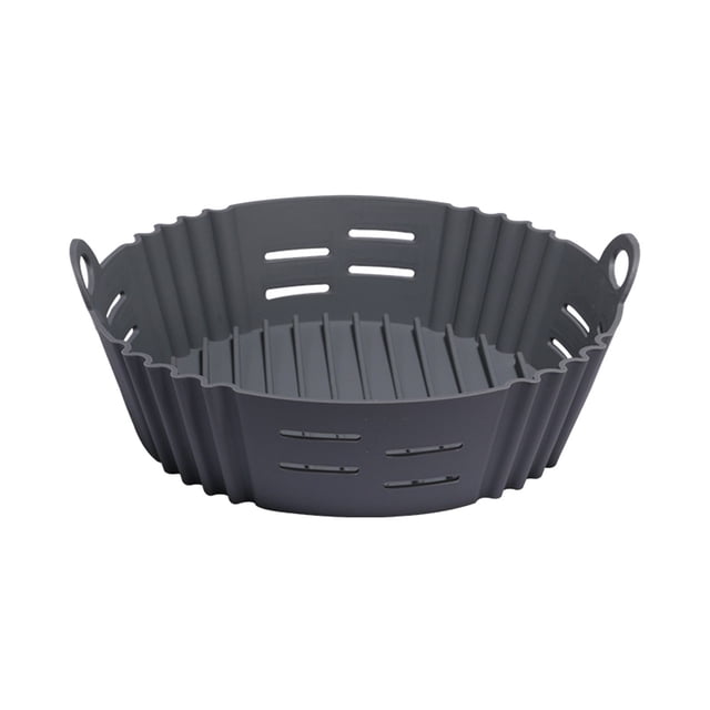 Air Fryer Silicone Baking Pan Set Non Stick Liners with Opening Holes - Energy Efficient Accessories for Even Crispy Cooking