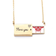 thumbnail image 1 of Cometa chino mariposa en rojo Sobre de carta de amor, collar y joyas colgantes, 1 of 3