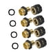 thumbnail image 5 of Conector rápido para manguera de jardín de 3/4", adaptadores de fácil conexión, macho y hembra 4 juegos, 5 of 9