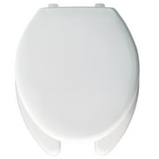BEMIS 1950-000 Toilet Seat, With Cover, Plastic, Elongated, White