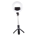 thumbnail image 1 of Luz de para Selfie con soporte de y soporte para teléfono móvil, luz circular LED de escritorio regulable para maquillaje jinwen Fotografía Anillo de luz blanca, 1 of 8