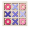thumbnail image 5 of BUTOMKY 3PC Wooden Tic Tac Toe Board Game (Noughts Crosses XOXO) 5.7"- Coffee Table Farmhouse Decor for All Ages, Family Game Night & Road Trip Activity Toy, Ideal Gift for Kids & Adults, 5 of 9