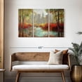 thumbnail image 3 of Elephant Stock Autumn City View Wall Art - Horizontal Multi Panel Canvas - Living Room Wall Decor - City Multi Panel - Red And Brown Decor By Ruane Manning - 45" x 28", 3 of 8