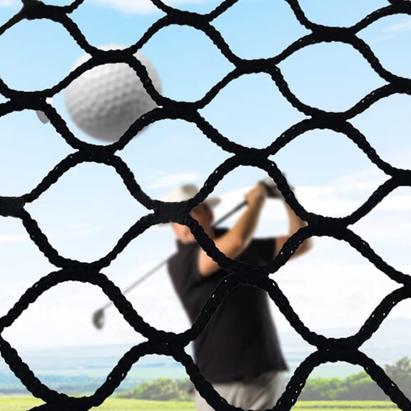 Fetcoi, Futchoy Golf Netting Black NylonPractice Net Elasticity High Impact Practice Barrier Net 10x10ft