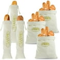 thumbnail image 1 of CNKOO 6 Pcs Sacs à Pain en Lin Grands Sacs de Rangement à Cordon Sacs à Pain Réutilisables Sacs à Pâtisseries Lavables Rangement Alimentaire Fait Maison Cadeau de Mariage pour Boulangerie à Pain Fait Maison, 1 of 7