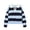 Black, variant on Womens Cute Striped Knit Sweater V Neck Colorblock Polo Collar Pullover Sweatshirts (Pink L)