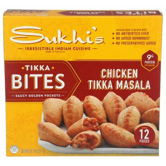 (Pack of 6) Sukhis Bites Tikka Chicken Masala 9.6 Oz