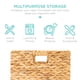 thumbnail image 5 of Best Choice Products Cestas de jacinto de 12.0 x 12.0 in, juego rústico de 5 organizadores de almacenamiento plegables multiusos, bolsas de lavandería tejidas a mano para dormitorio, sala de estar, es, 5 of 7